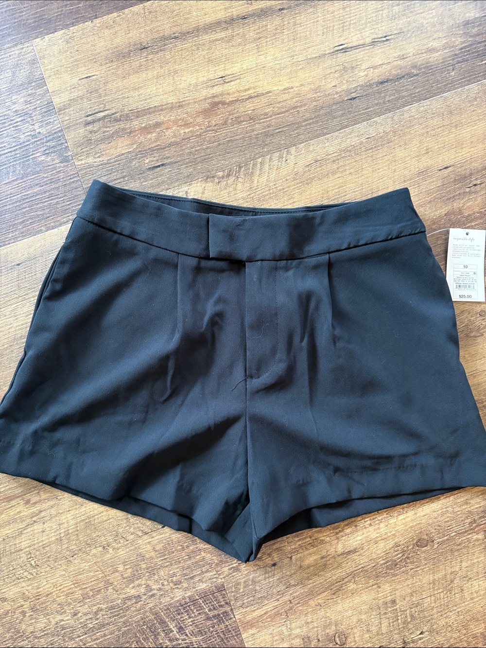 A New Day  Black High-Waist Tailored Shorts NWT
